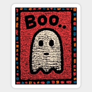 The Unimpressed Ghost | A Lazy Halloween Boo Magnet